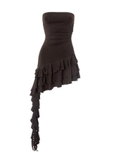 Strapless Ruffled Mini Party Dress